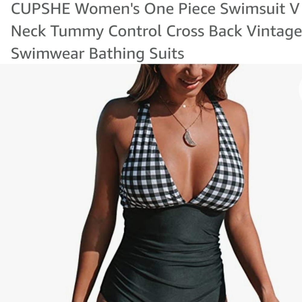 Black and White Gingham Swimsuit(s)